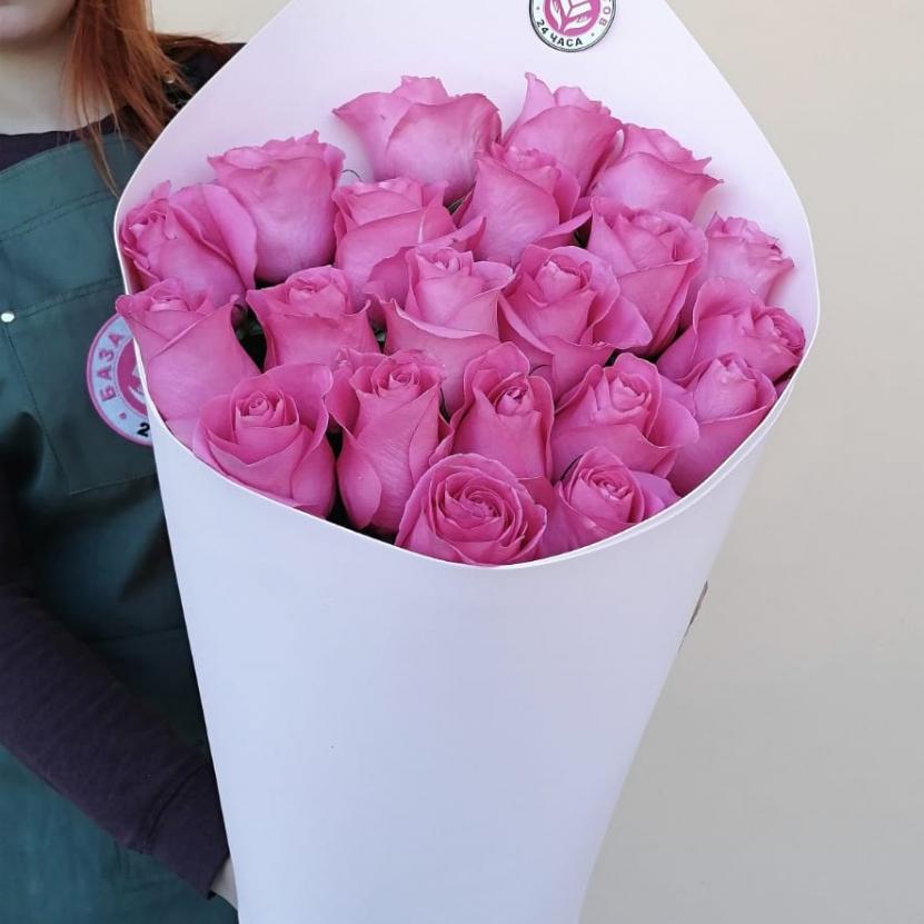 Букеты из розовых роз 70 см (Эквадор) код товара - 25168tver