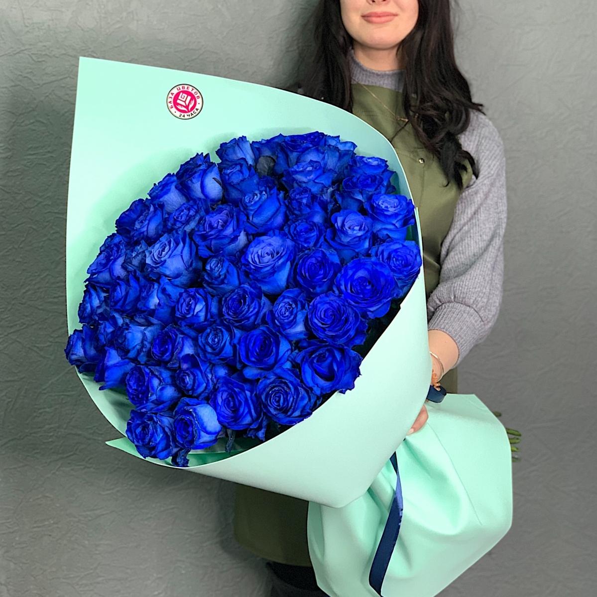 70 см Синяя роза