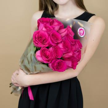 Букет из розовых роз 15 шт 40 см (Эквадор) articul   11792tver