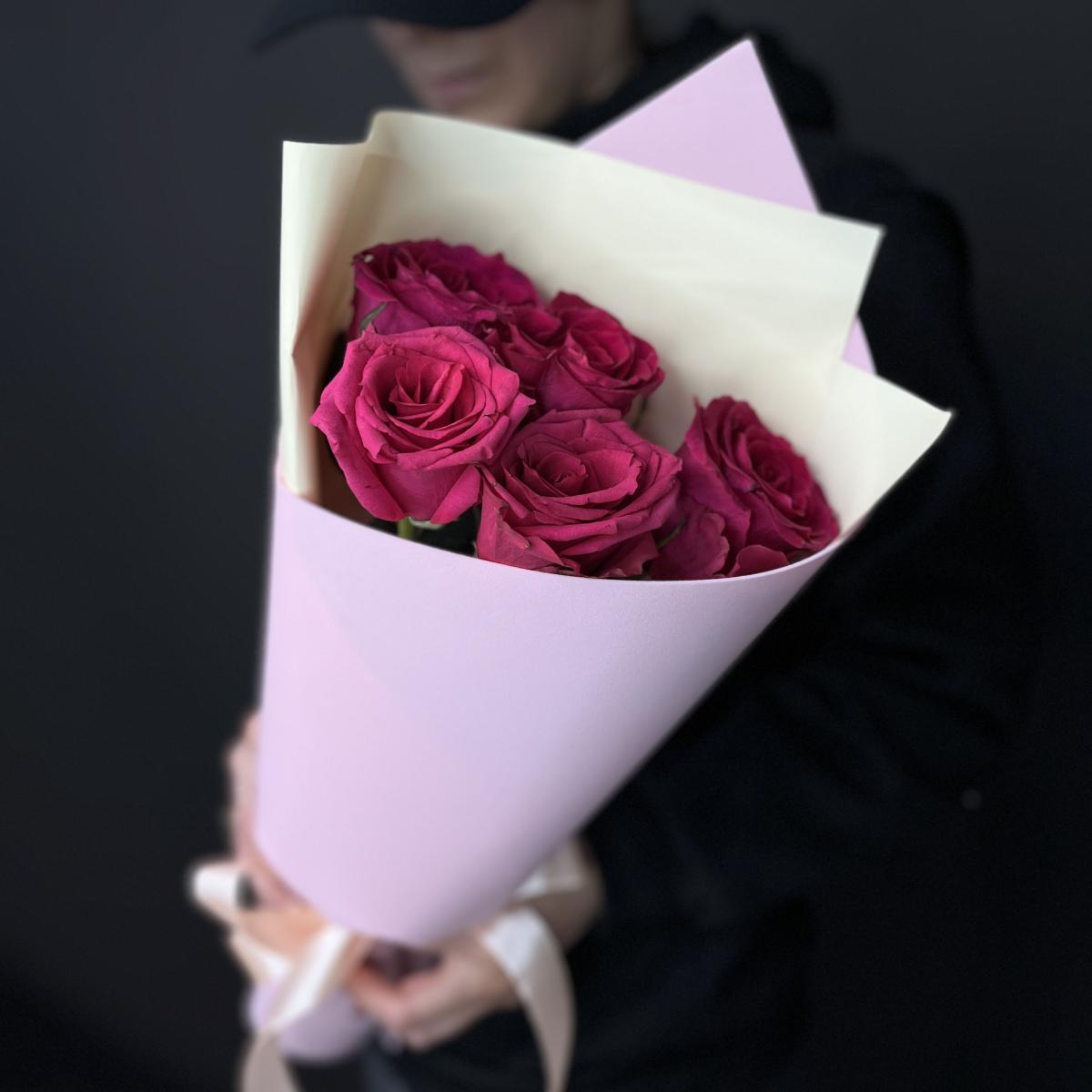 Розовые розы (Эквадор) 40 см